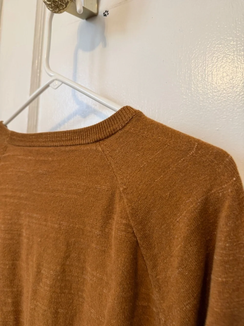 J. Crew Crewneck Sweater in Burnt Orange